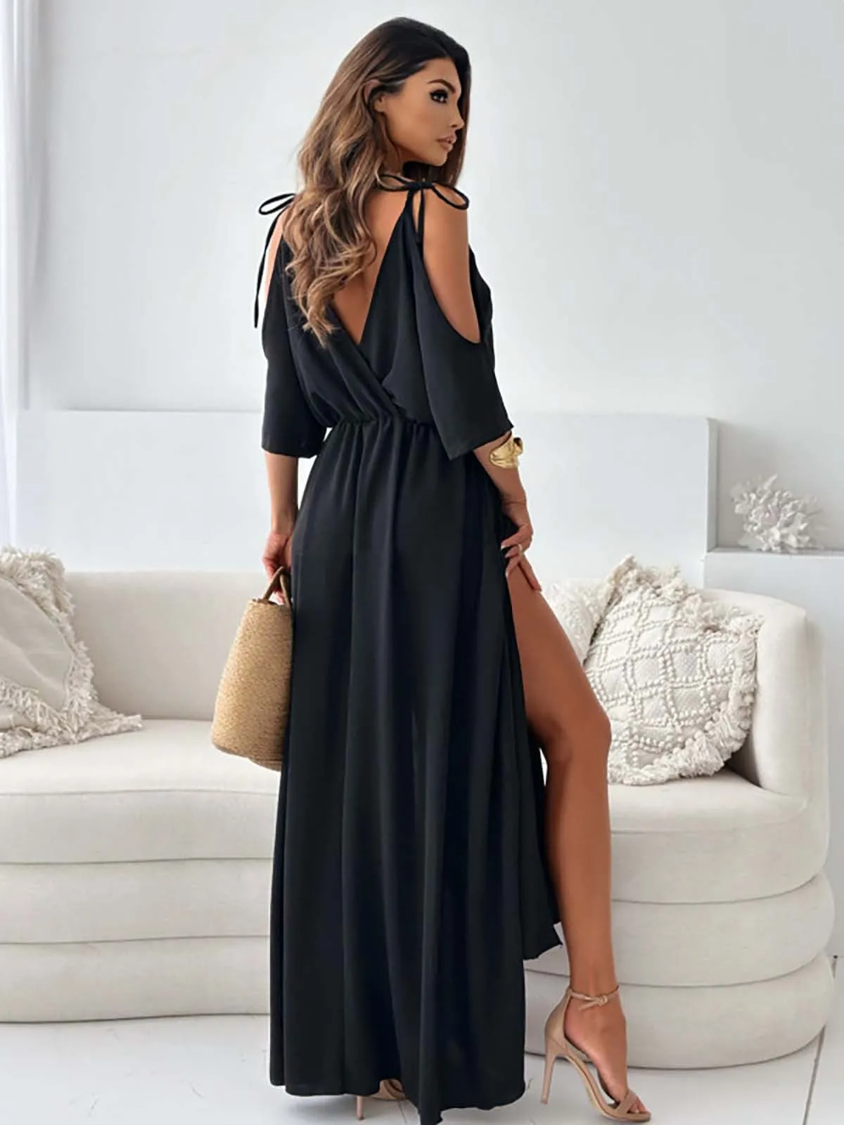 Patricia® | Elegant Dress With V-Neck And Side Slit
