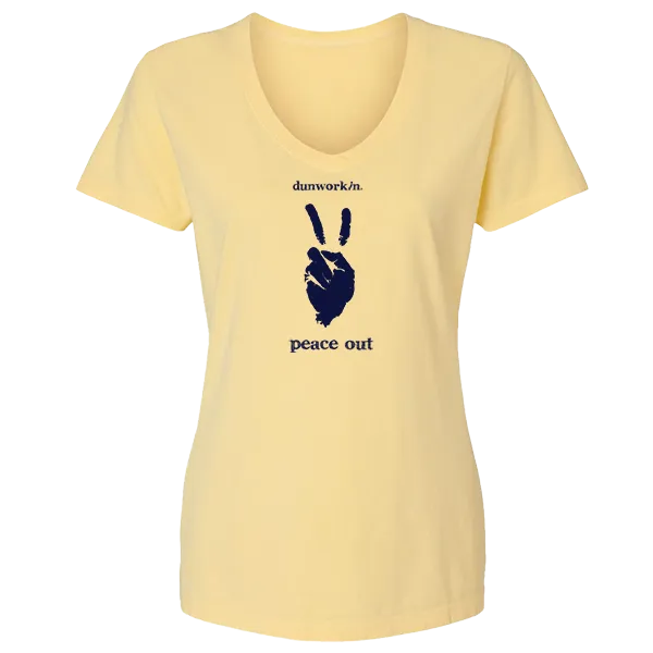 Peace Out Women's V Neck