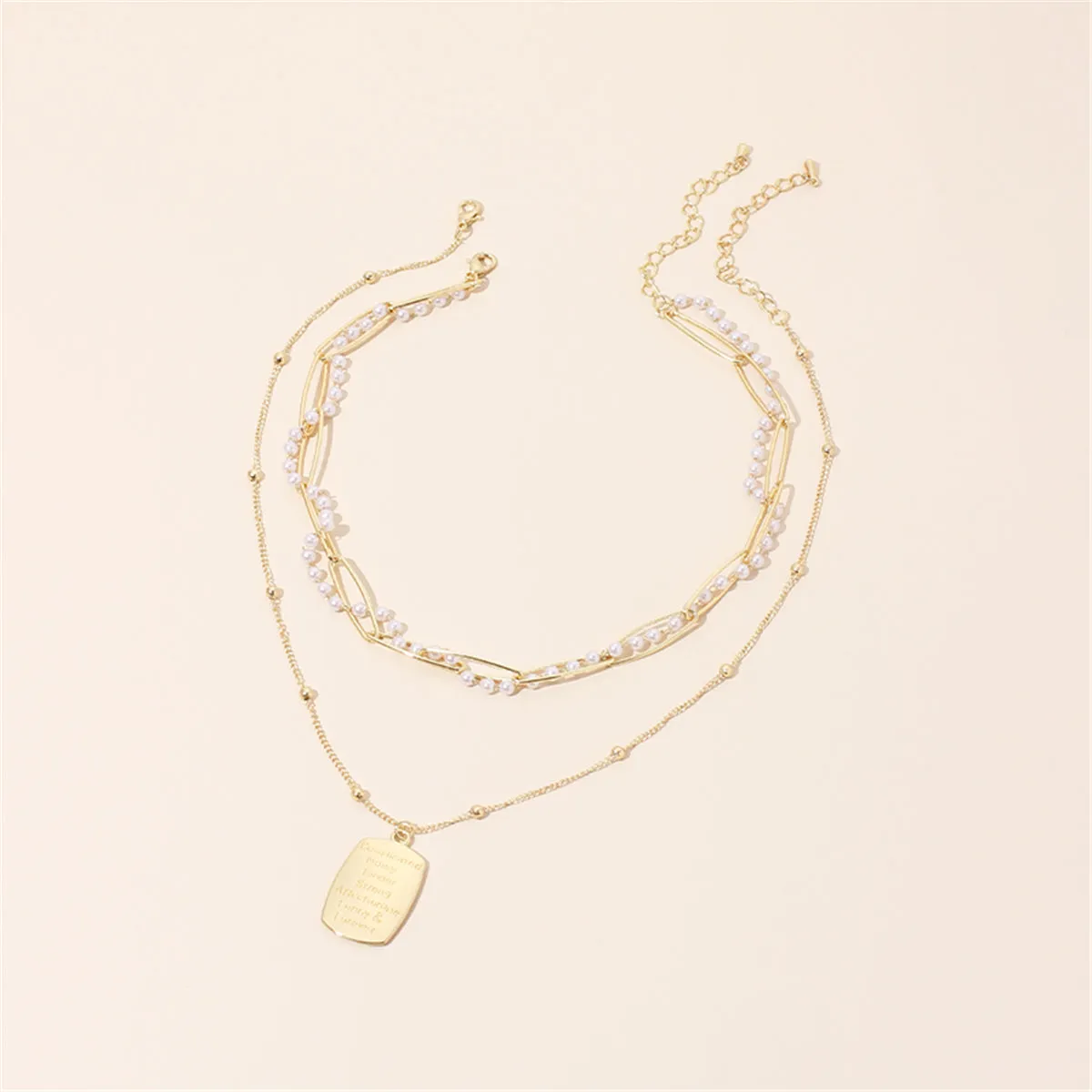 Pearl & 18K Gold-Plated 'Mother & Daughter' Pendant Necklace Set