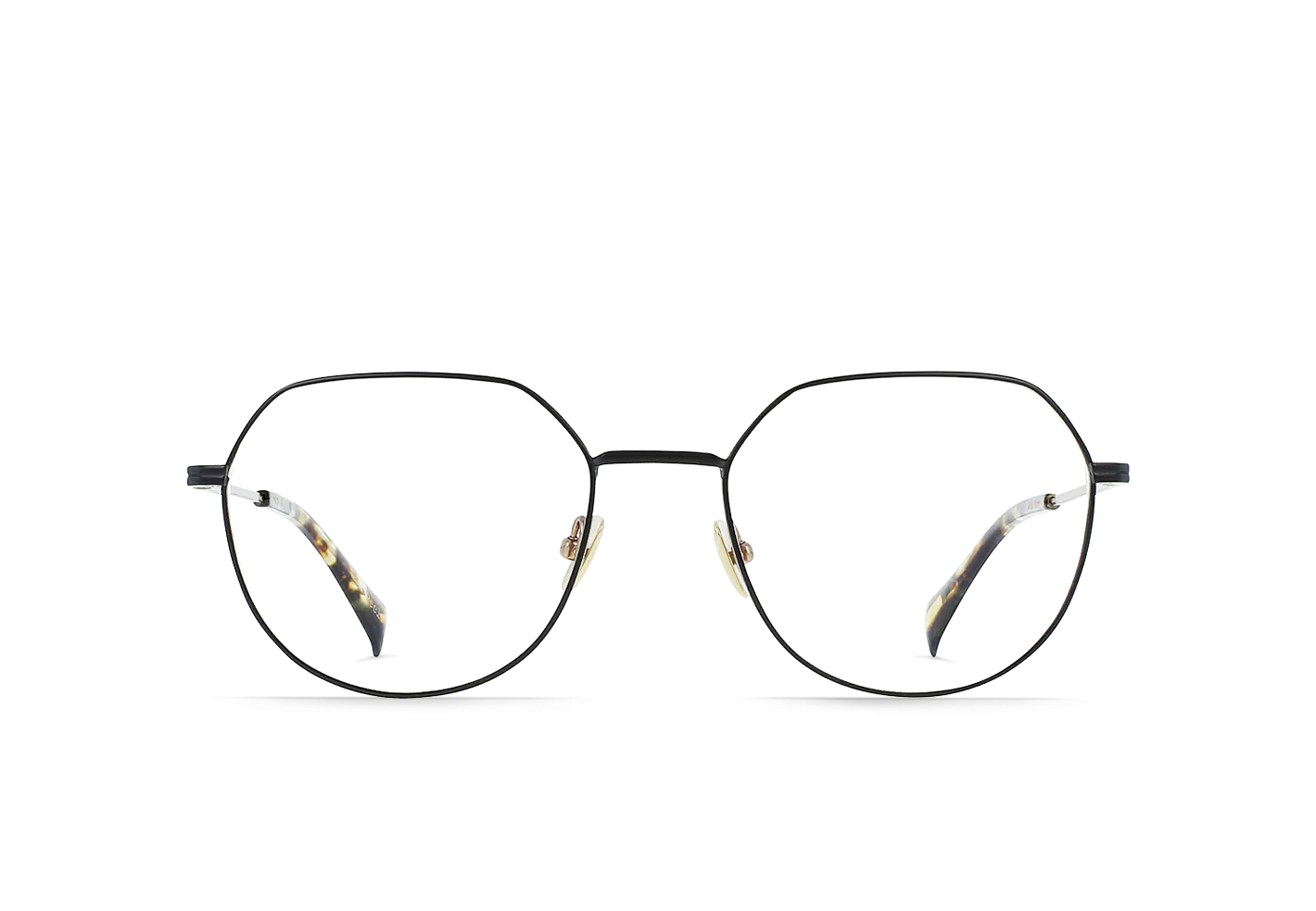PEELE-Satin Black / Brindle Tortoise / Clear