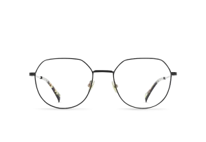 PEELE-Satin Black / Brindle Tortoise / Clear