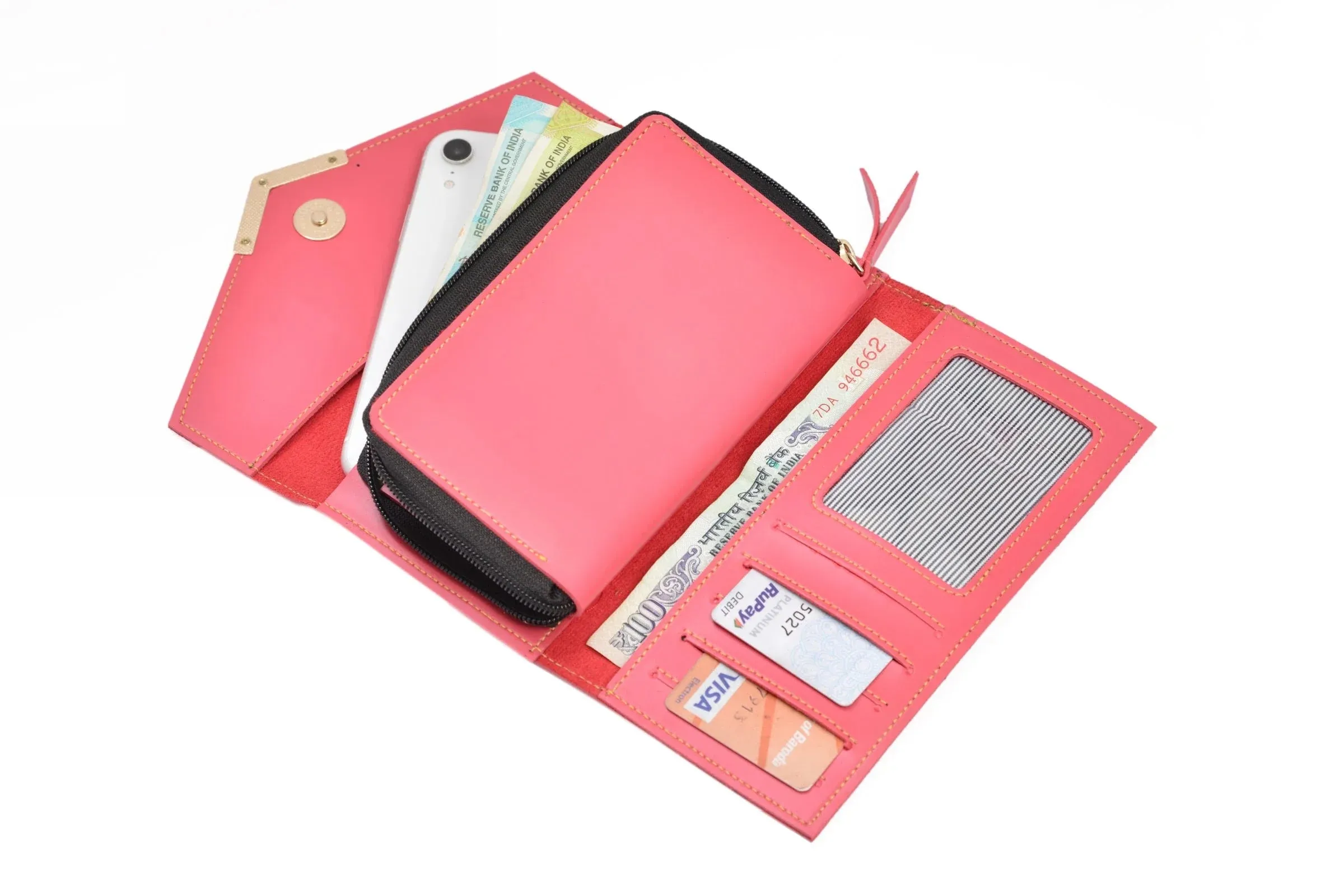 Personalized Stylish Lady Wallet - Pink