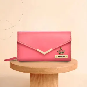 Personalized Stylish Lady Wallet - Pink