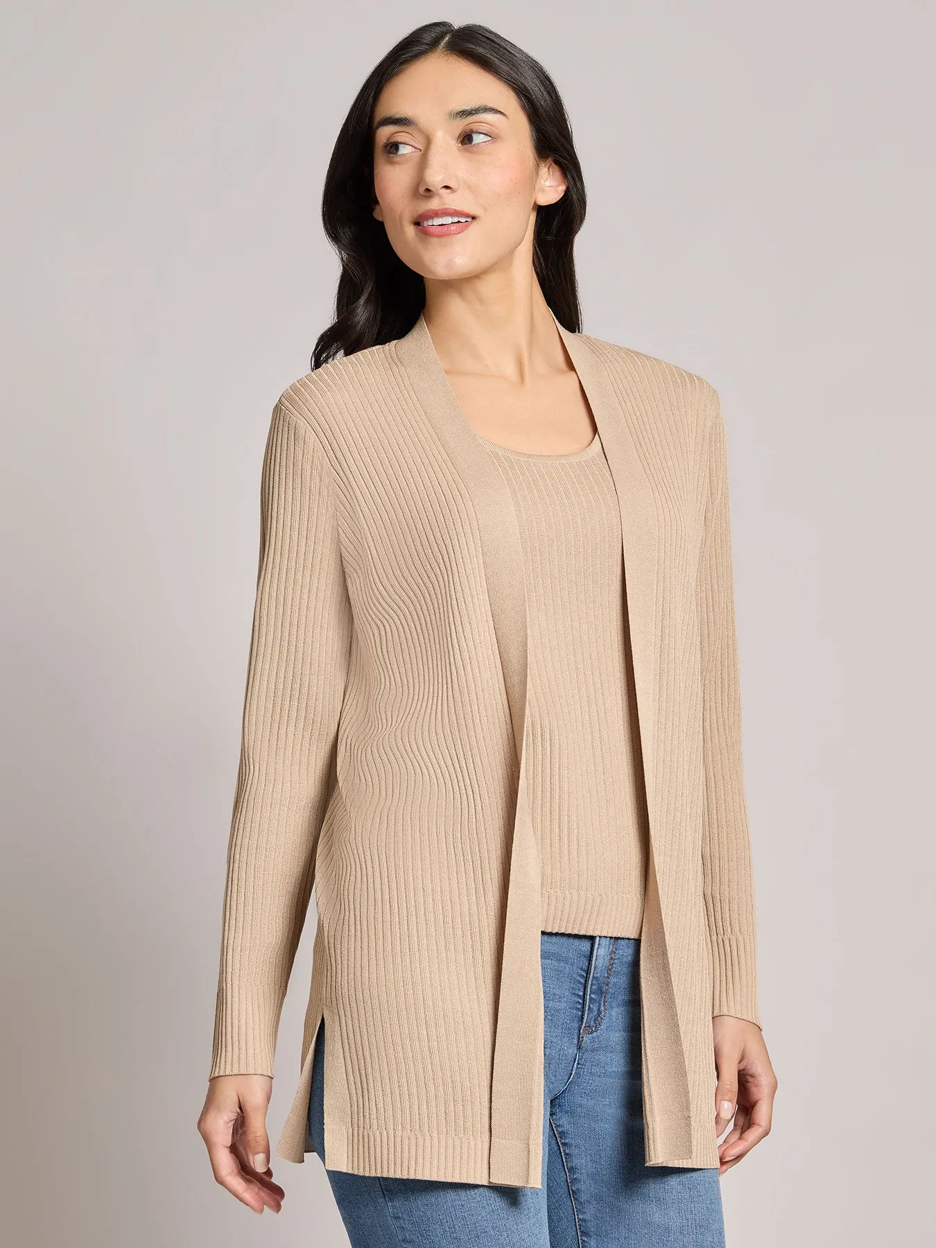Petite Open Front Sutton Cardigan