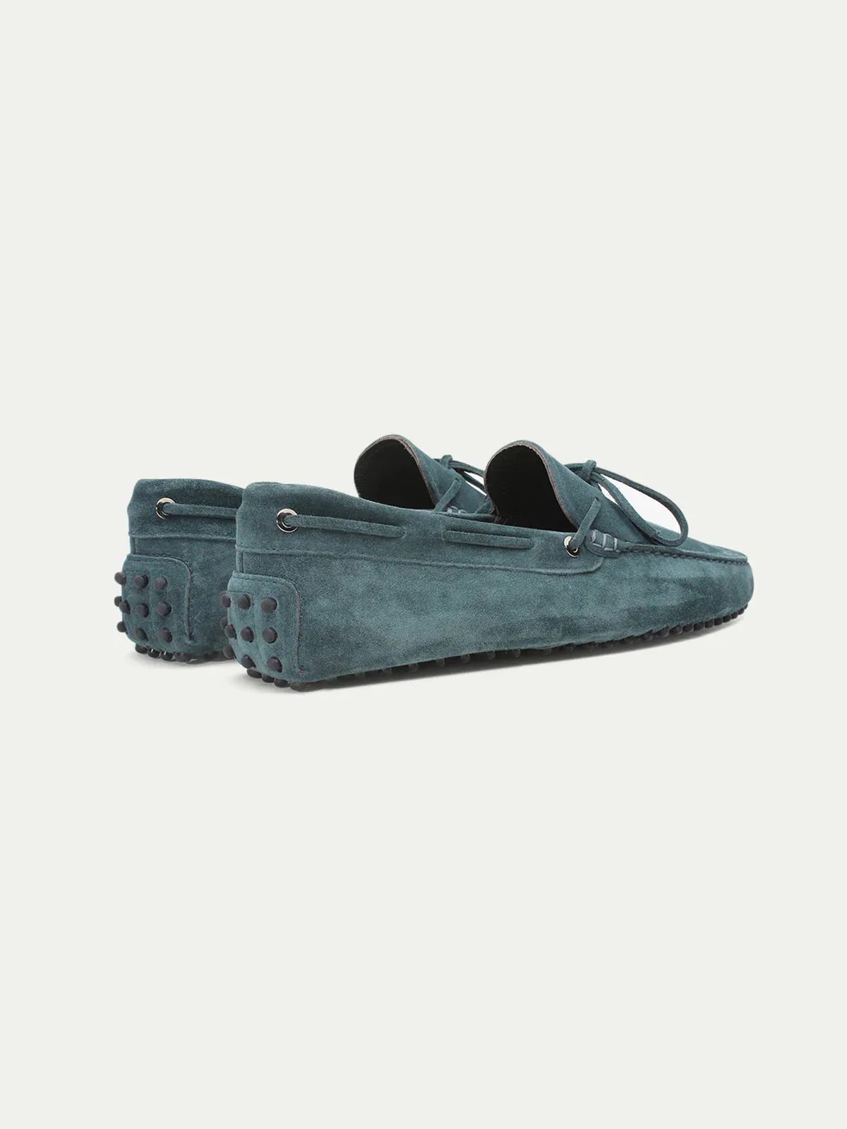 Petrol Blue Suede Ophelia Driving Loafers - Loafers
