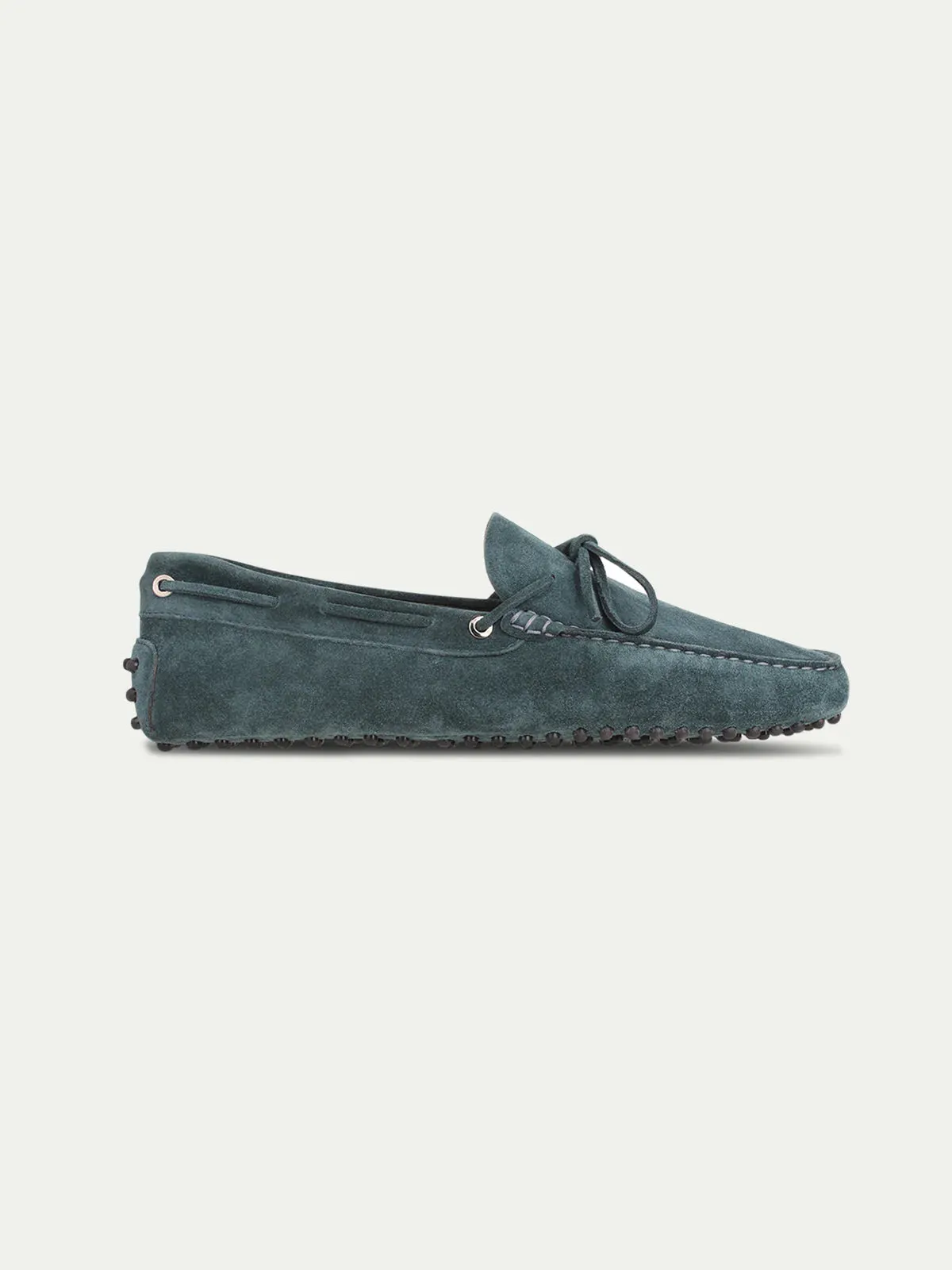 Petrol Blue Suede Ophelia Driving Loafers - Loafers
