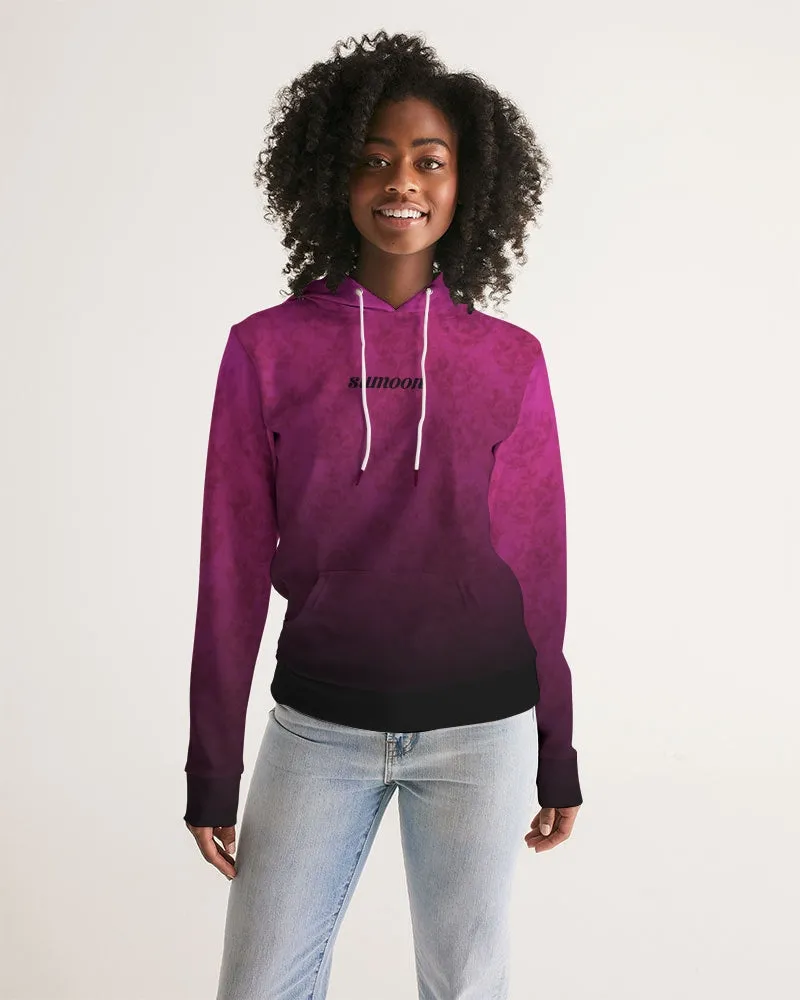 pink & black ombré hoodie