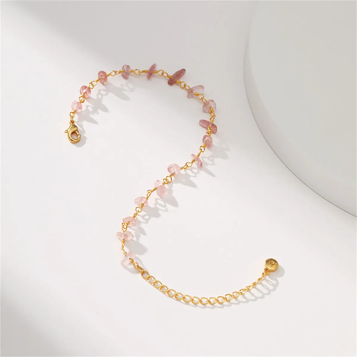 Pink Resin & 18K Gold-Plated Bracelet