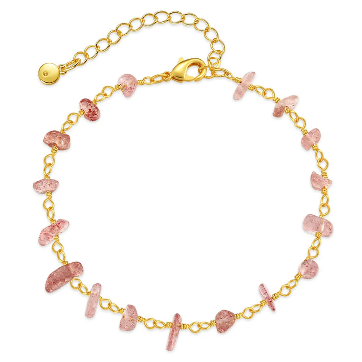 Pink Resin & 18K Gold-Plated Bracelet