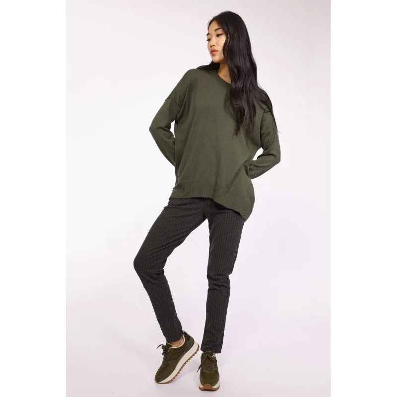 Pistache Rib Trim Sweater