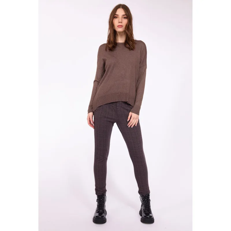 Pistache Rib Trim Sweater