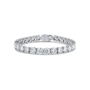 Platinum 26.66ctw Diamond Tennis Bracelet