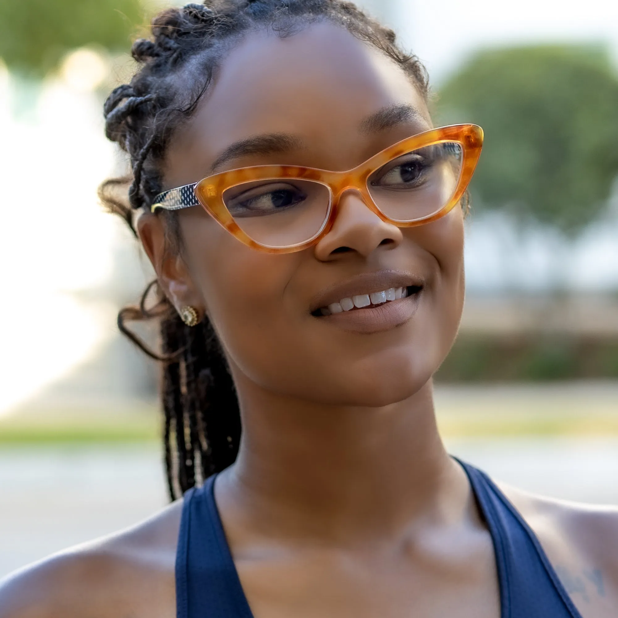 Polka Dots Cat Eye Reading Glasses | R-866