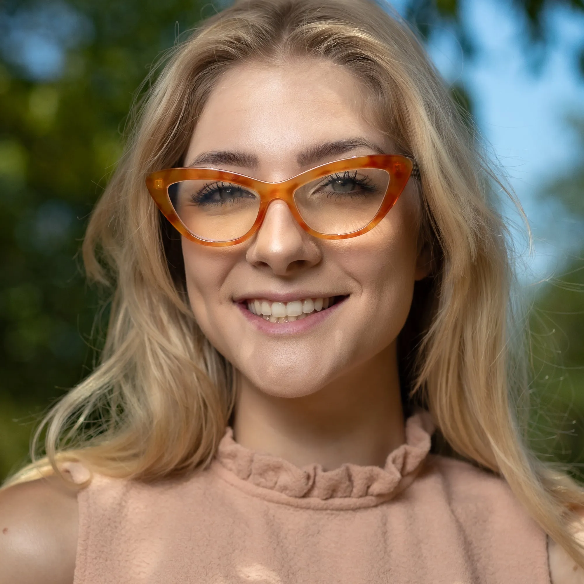 Polka Dots Cat Eye Reading Glasses | R-866