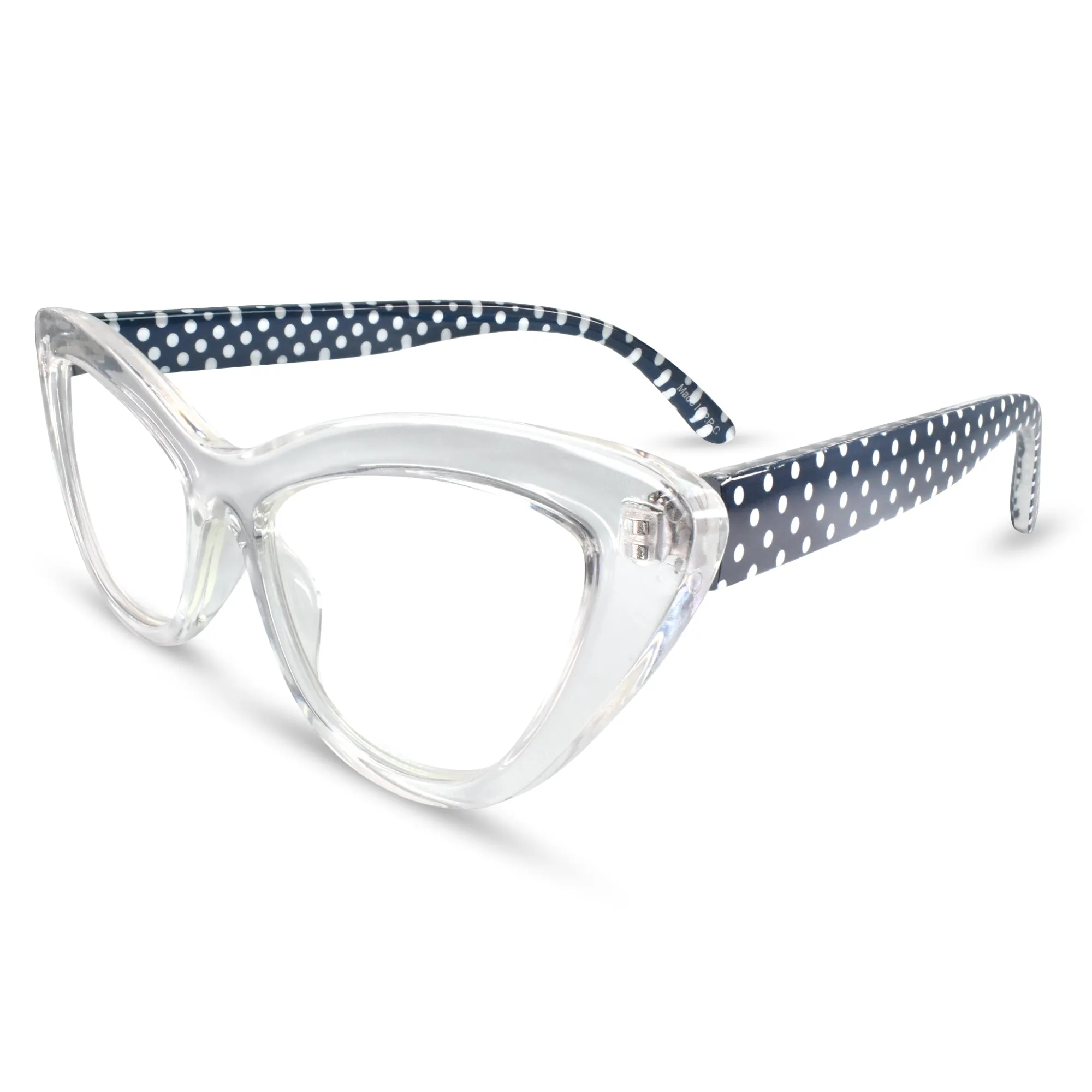 Polka Dots Cat Eye Reading Glasses | R-866