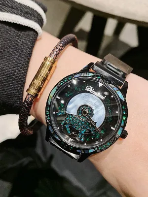 Pony Pattern Stain Steel Women's Watch