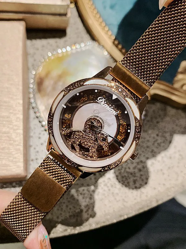 Pony Pattern Stain Steel Women's Watch
