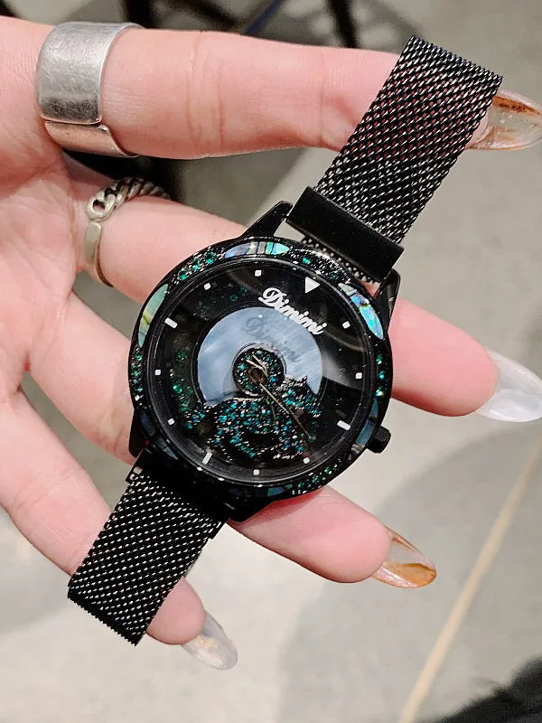 Pony Pattern Stain Steel Women's Watch