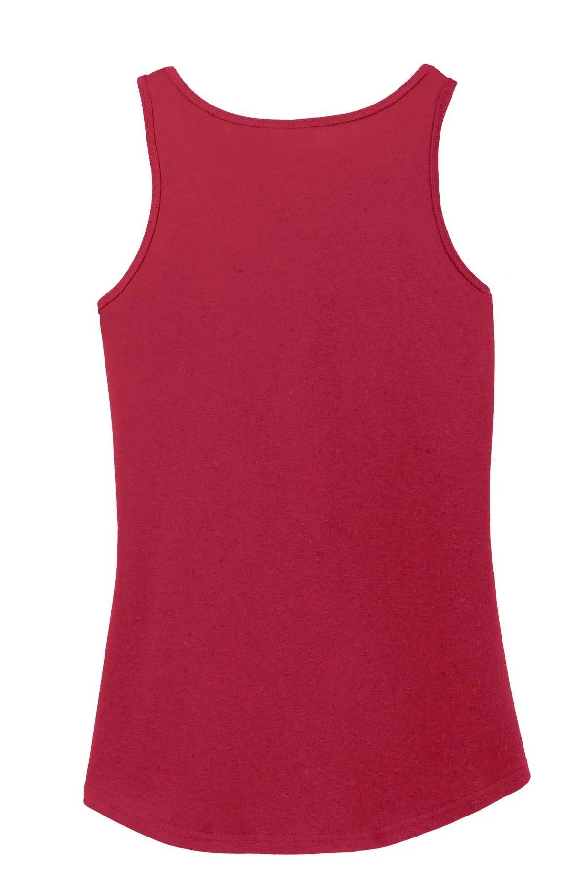 Port & Company Women's Core Cotton Tank Top.  LPC54TT Red