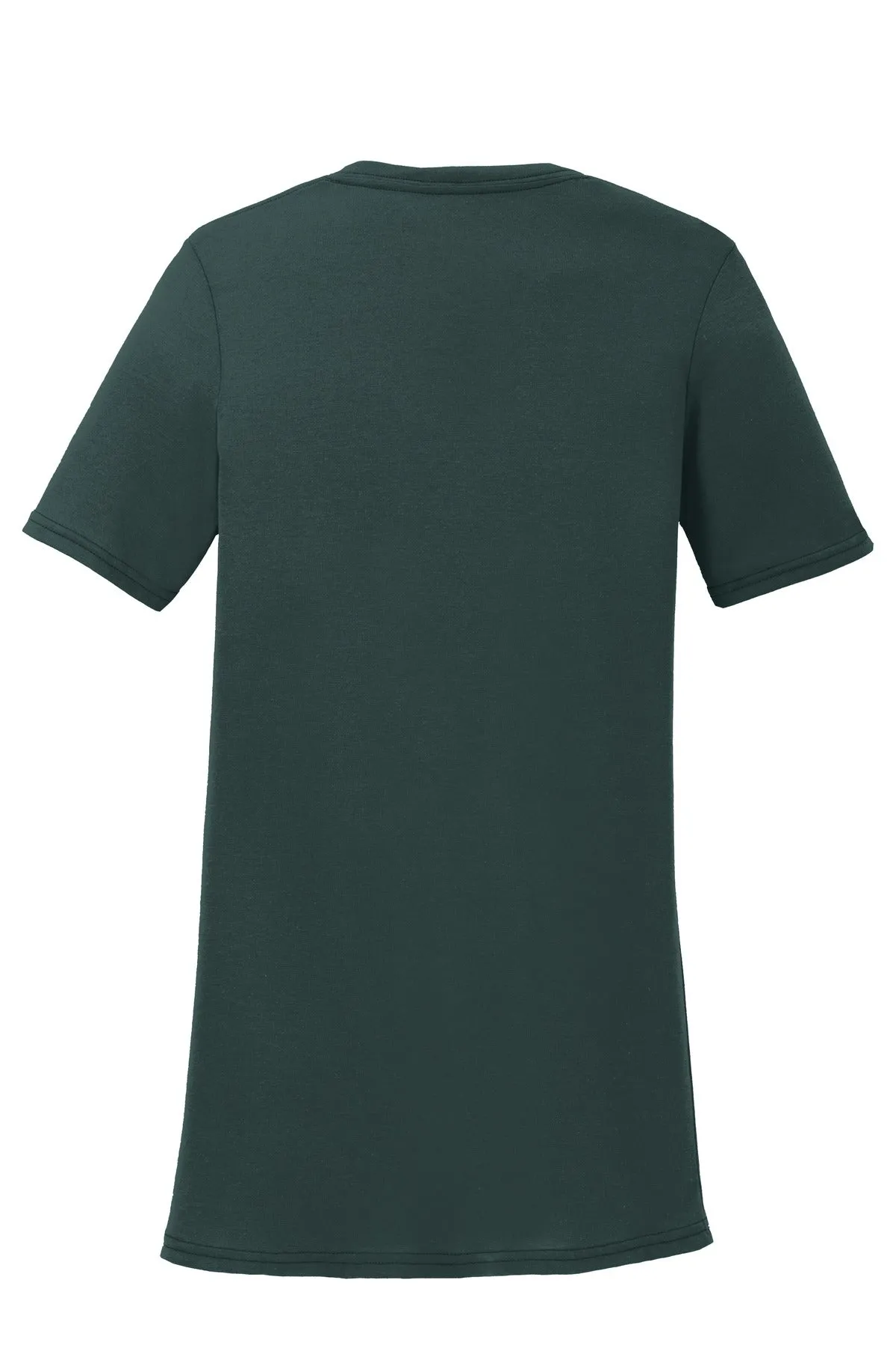 Port & Company Women's Performance Blend V-Neck Tee. LPC381V Dark Green