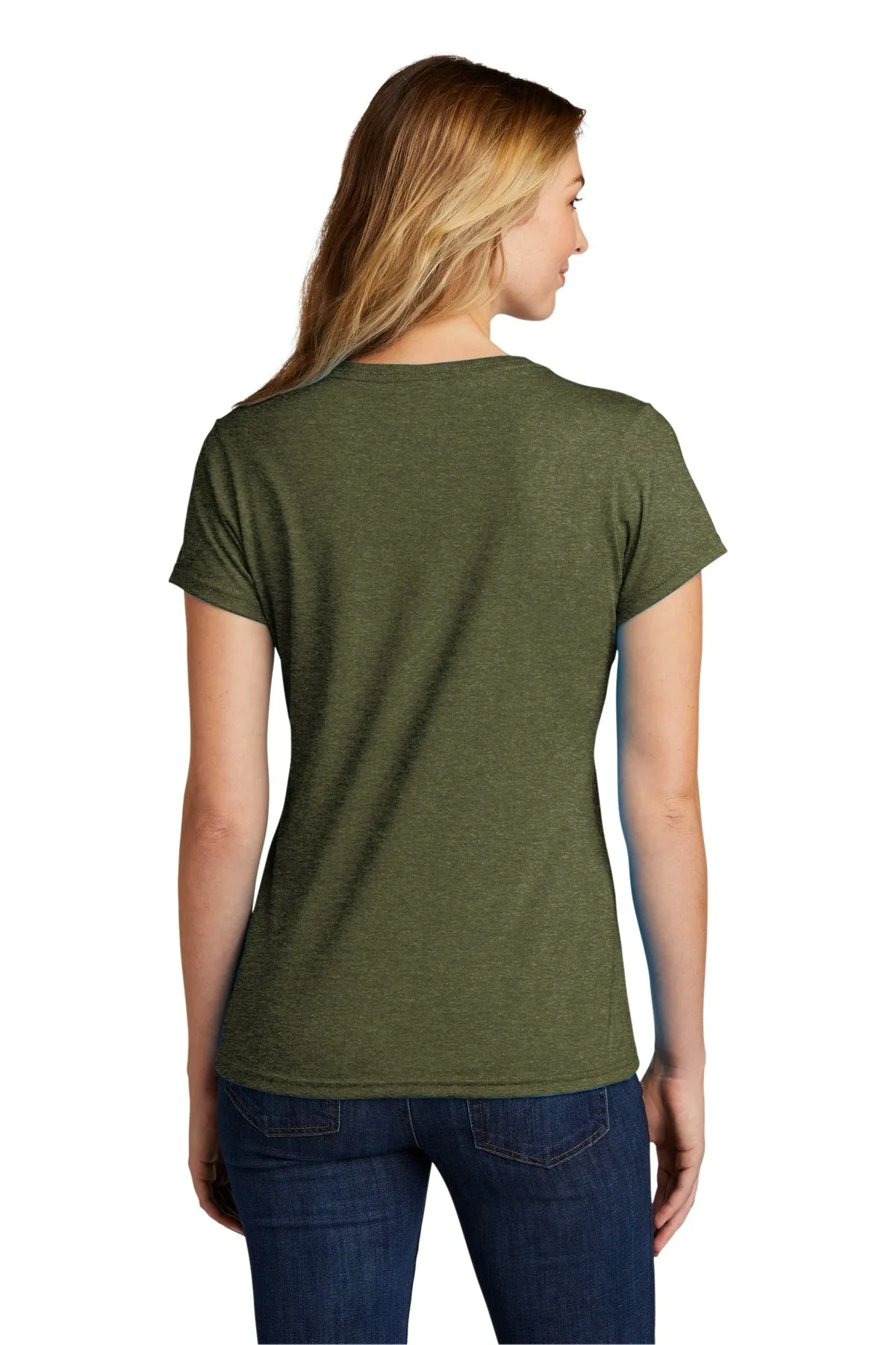 Port & Company  Women's Tri-Blend V-Neck Tee. LPC330V Military Green Heather