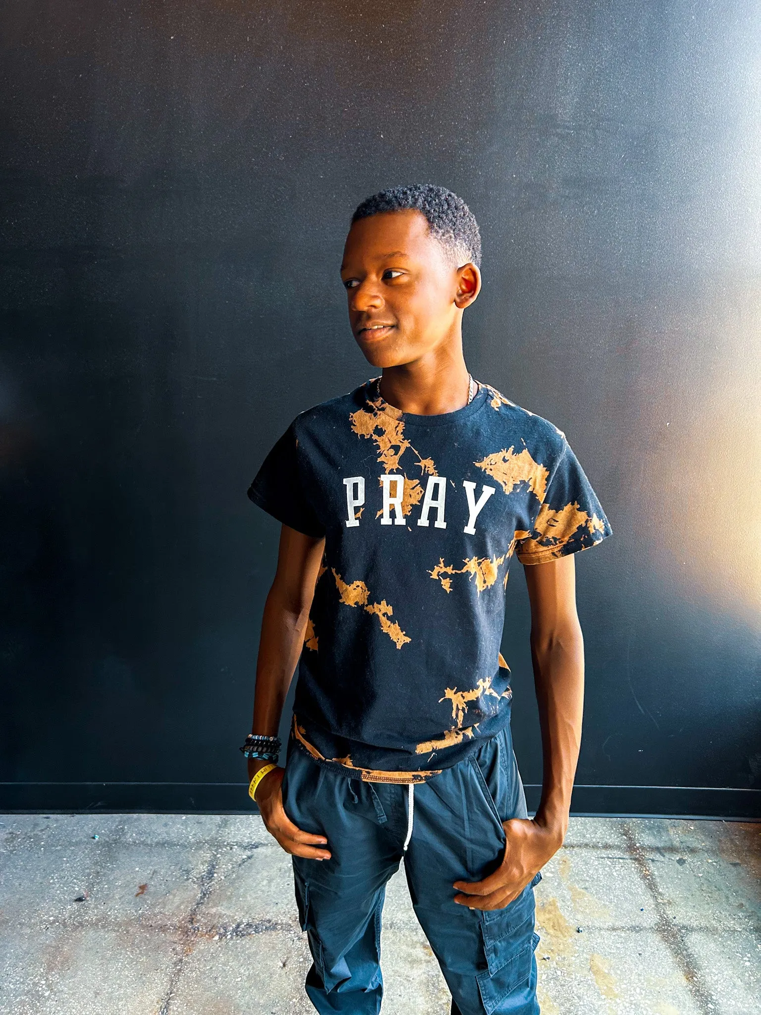 Pray (Bleach Washed) Adult Box T-Shirt