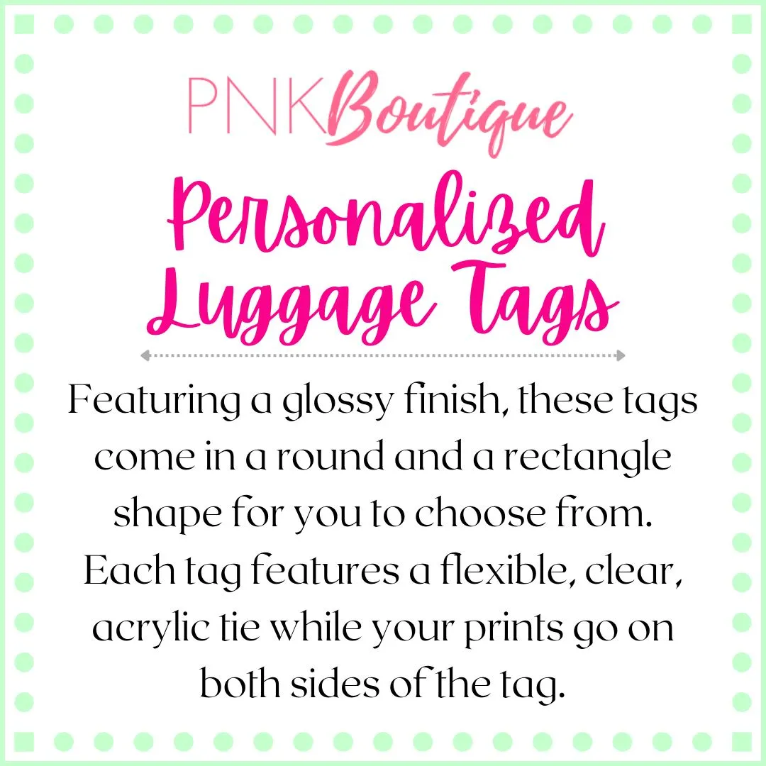 Pretty Girl Vibes Only Luggage Tag