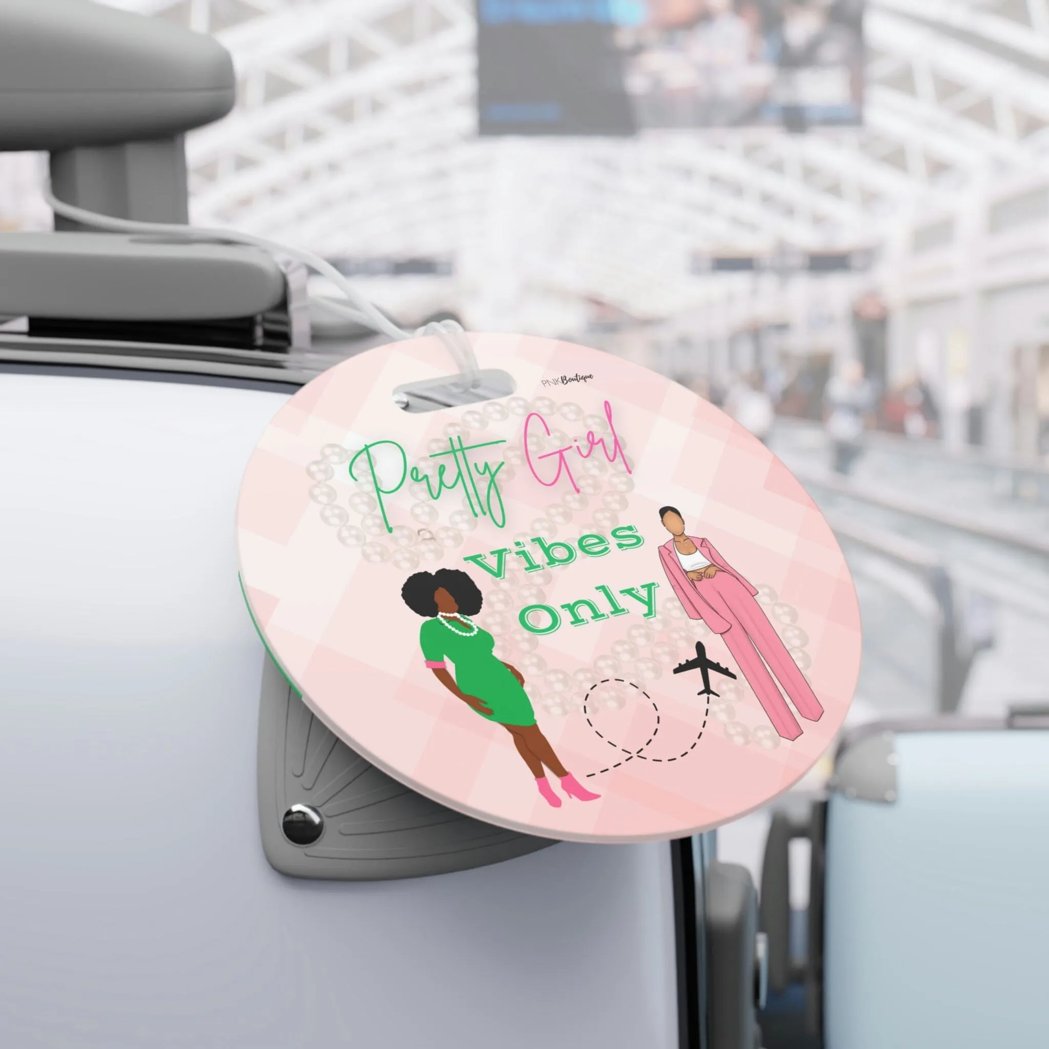 Pretty Girl Vibes Only Luggage Tag