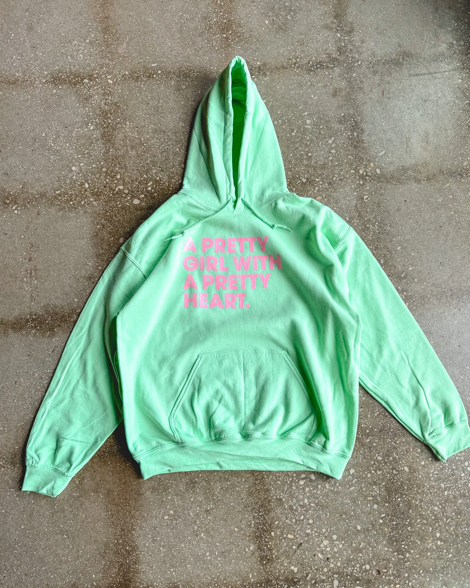 Pretty Girl With A Pretty Heart Adult Hoodie
