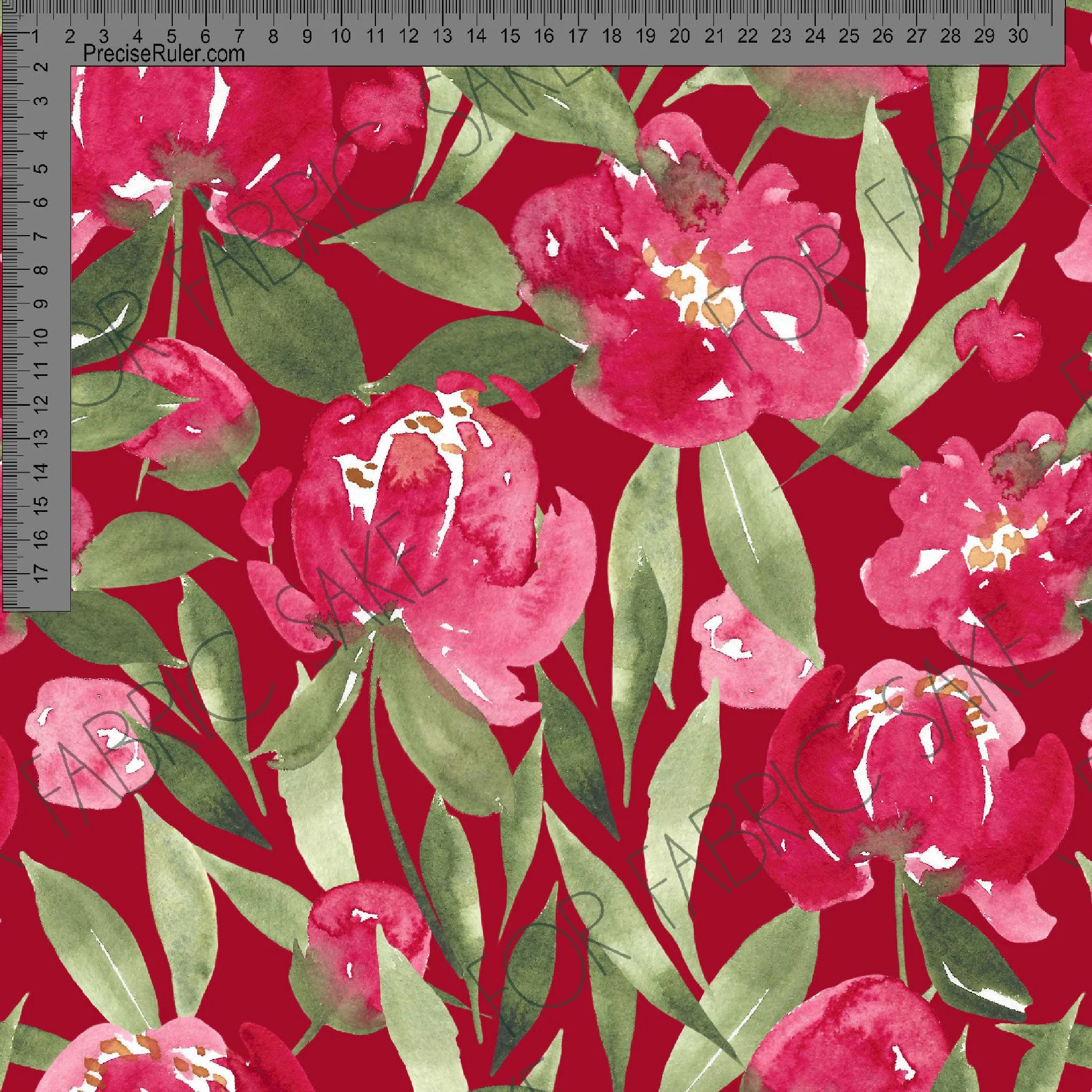 Pretty Peony Red - Ashleigh Fish - Custom Pre Order