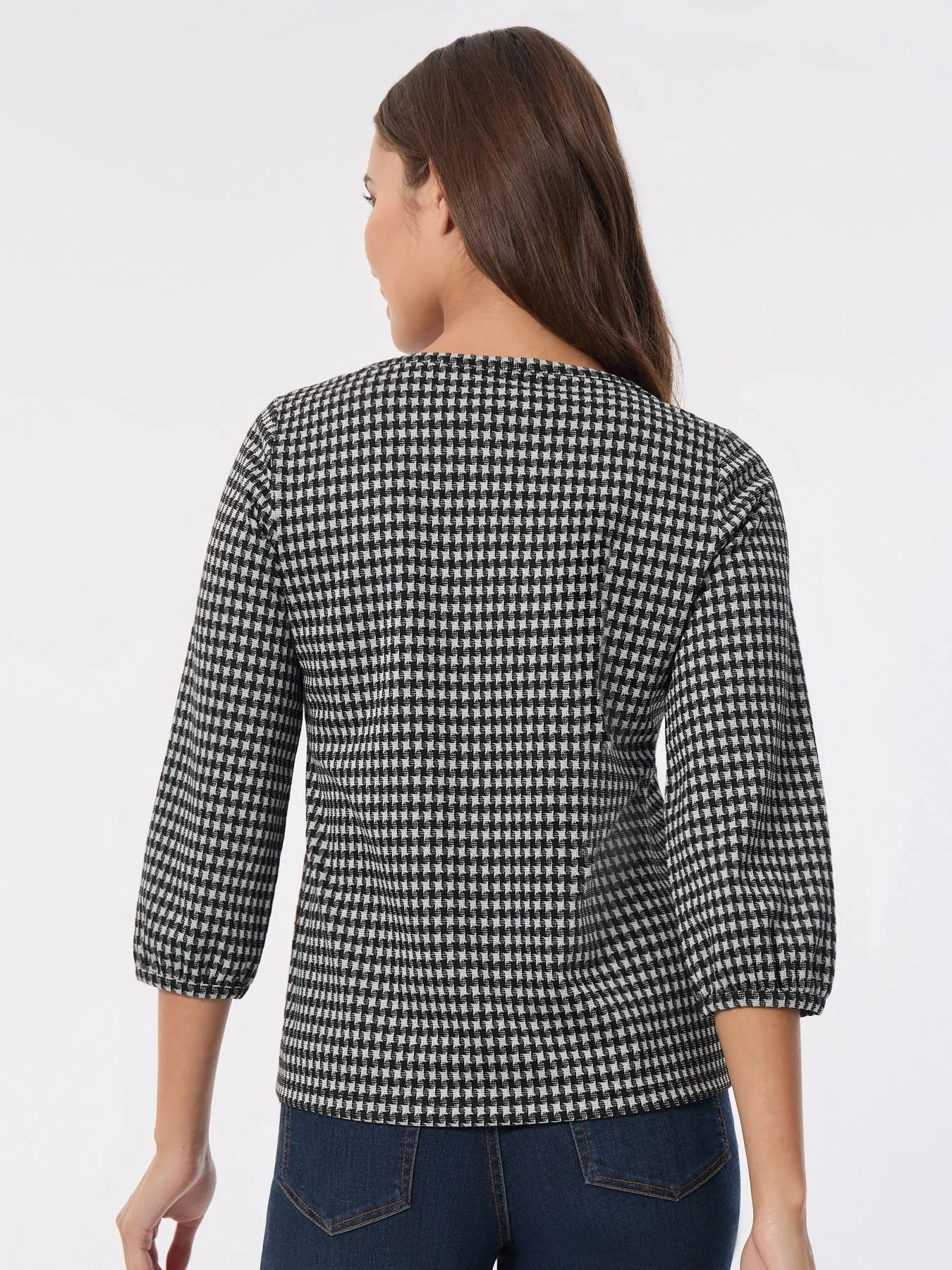 Printed Puff Sleeve Top, Moss Crepe