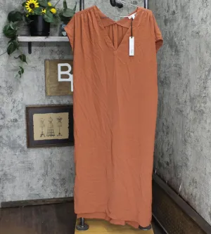 Prologue Women's Short Sleeve Dress 556097 Brown L