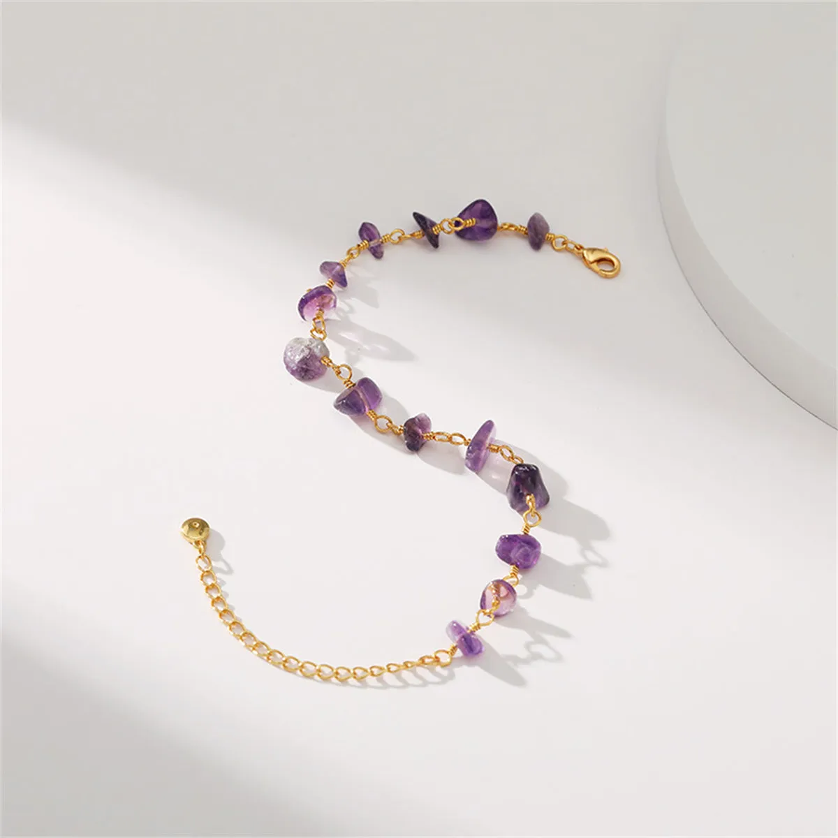 Purple Resin & 18K Gold-Plated Bracelet