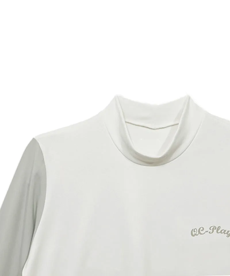 Q.C PLAY: Long Sleeve T-Shirt With Contrasting Colors - 4 Colors