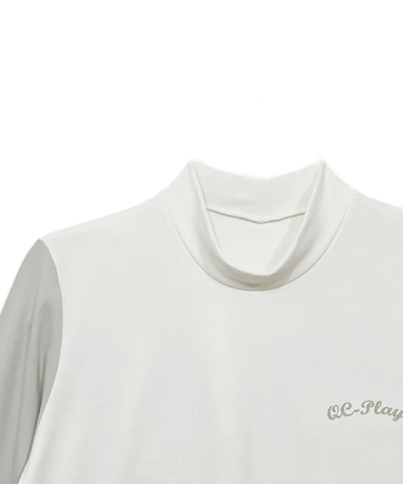Q.C PLAY: Long Sleeve T-Shirt With Contrasting Colors - 4 Colors