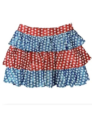 Queen of Sparkles Star Ruffle Skirt