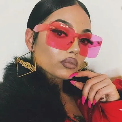"Kolor Me Bad" Rimless Women's Sunglasses - 8 Color Options