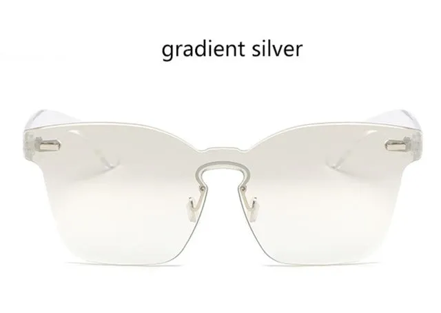 "Kolor Me Bad" Rimless Women's Sunglasses - 8 Color Options