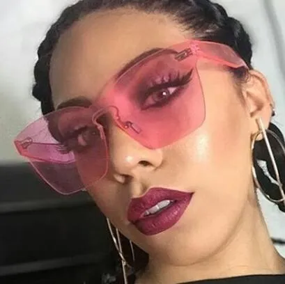 "Kolor Me Bad" Rimless Women's Sunglasses - 8 Color Options