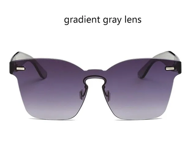 "Kolor Me Bad" Rimless Women's Sunglasses - 8 Color Options