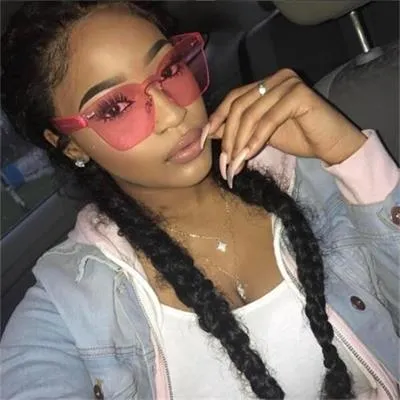 "Kolor Me Bad" Rimless Women's Sunglasses - 8 Color Options