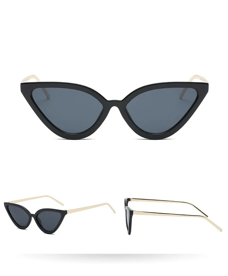 "Kool Kitty" Cat Eye Women's Sunglasses - 7 Color Options