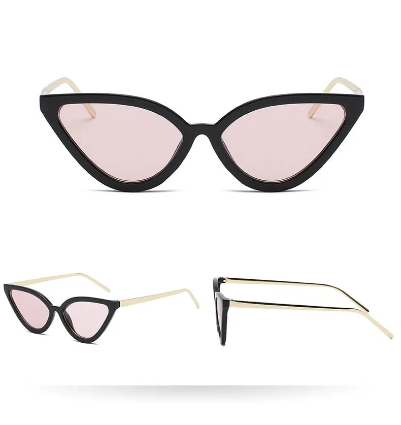 "Kool Kitty" Cat Eye Women's Sunglasses - 7 Color Options