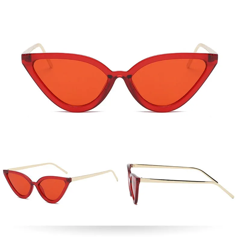 "Kool Kitty" Cat Eye Women's Sunglasses - 7 Color Options