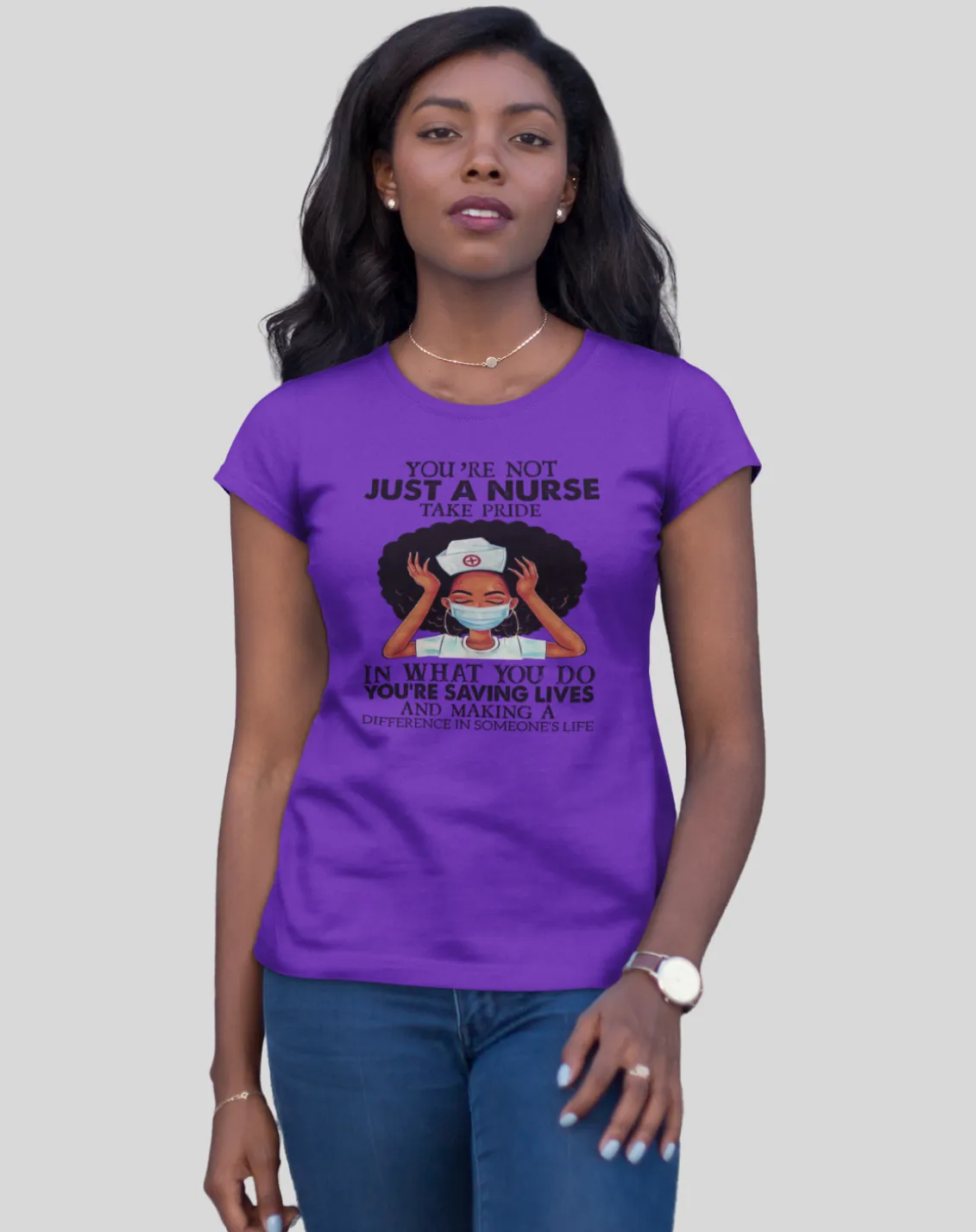 "Not Just a Nurse" Women's Fitted Tee