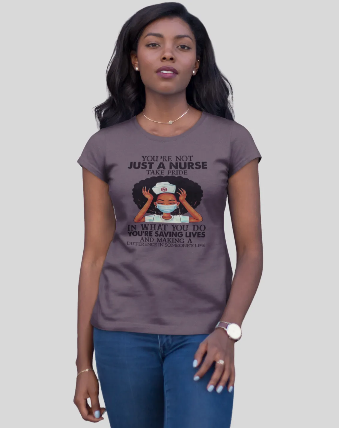 "Not Just a Nurse" Women's Fitted Tee