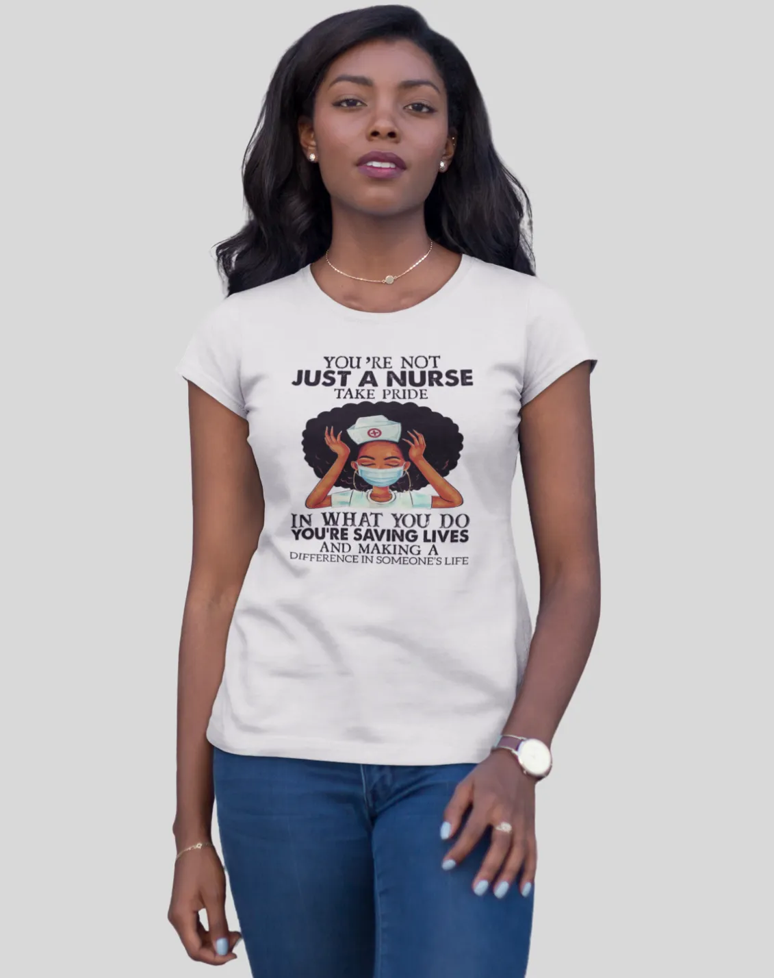 "Not Just a Nurse" Women's Fitted Tee
