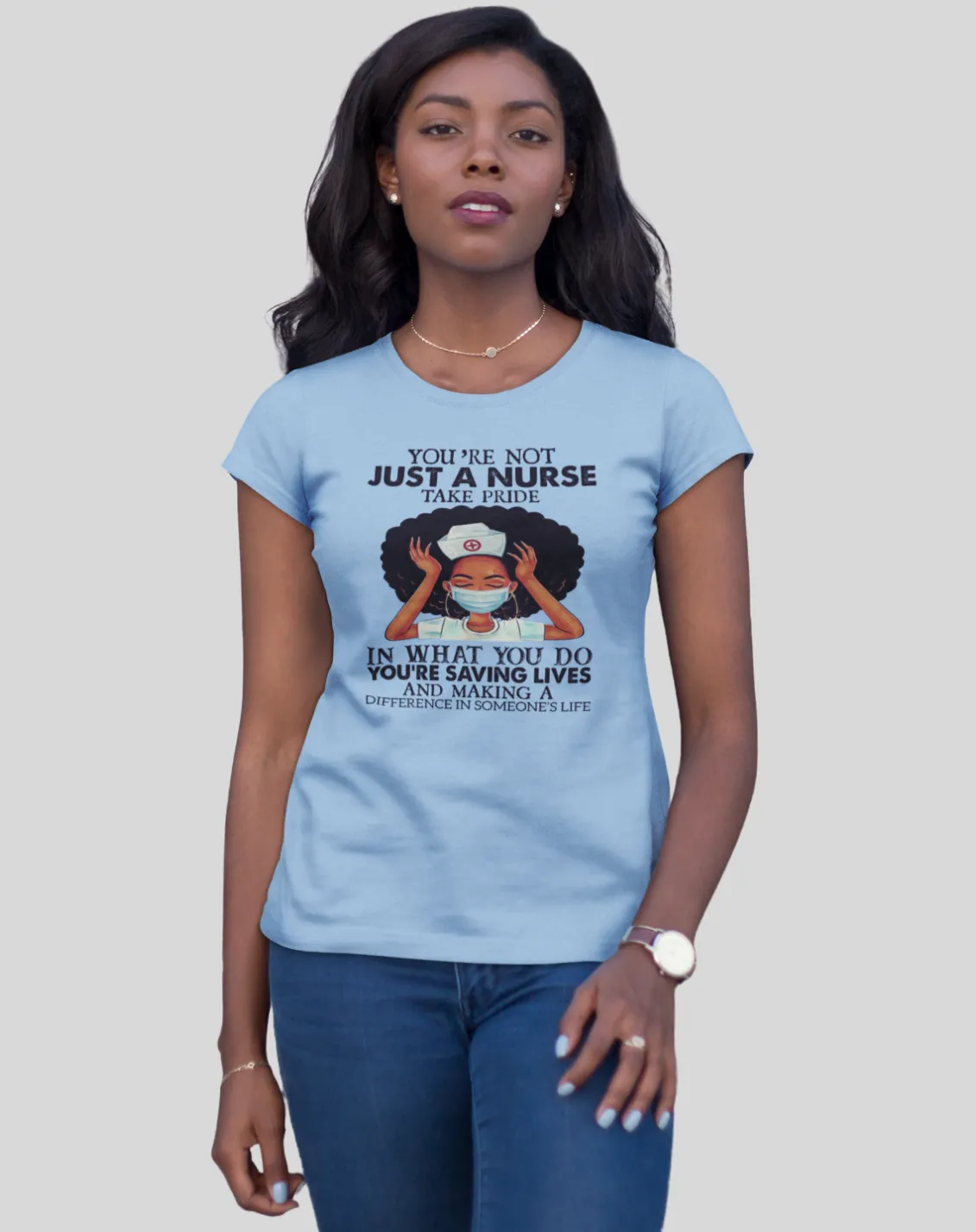 "Not Just a Nurse" Women's Fitted Tee