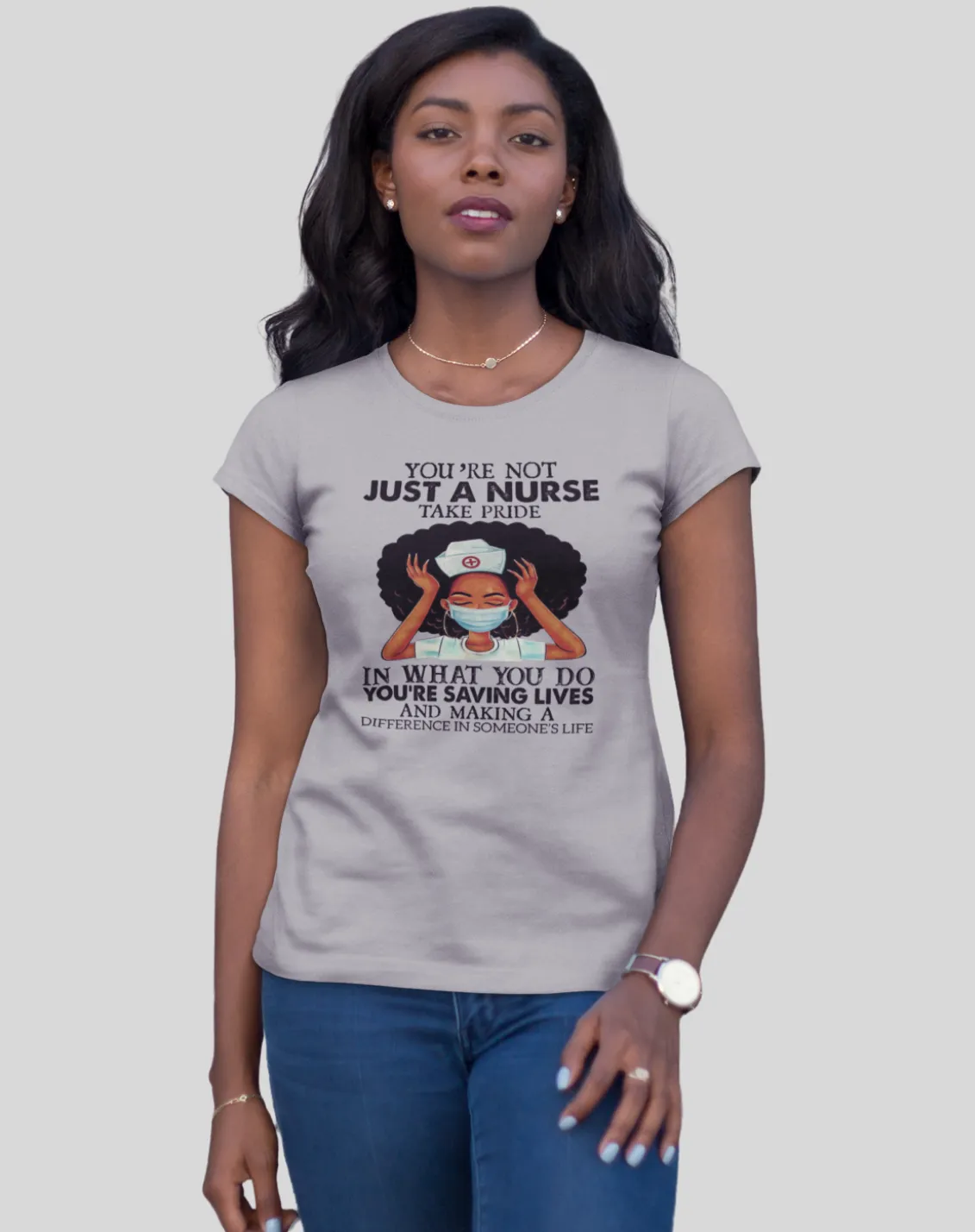 "Not Just a Nurse" Women's Fitted Tee