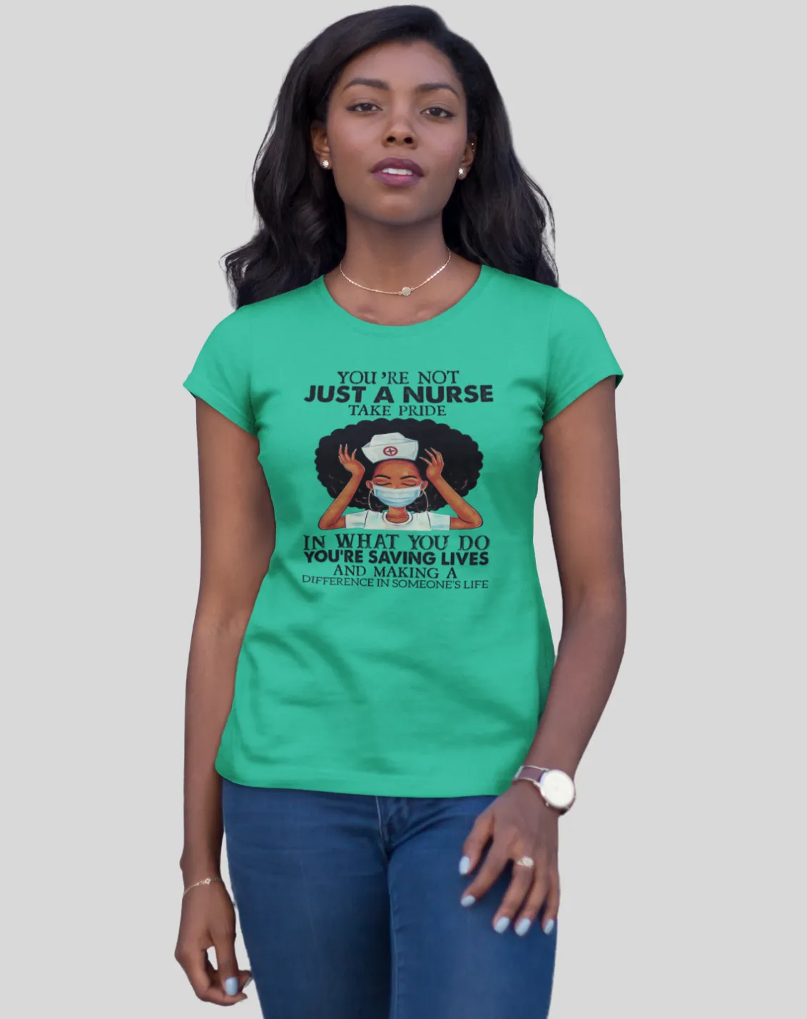 "Not Just a Nurse" Women's Fitted Tee